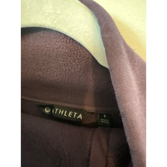 Athleta Purple‎ Small Pullover #54023 Karma Asym Sweatshirt High Neck - Picture 5 of 6